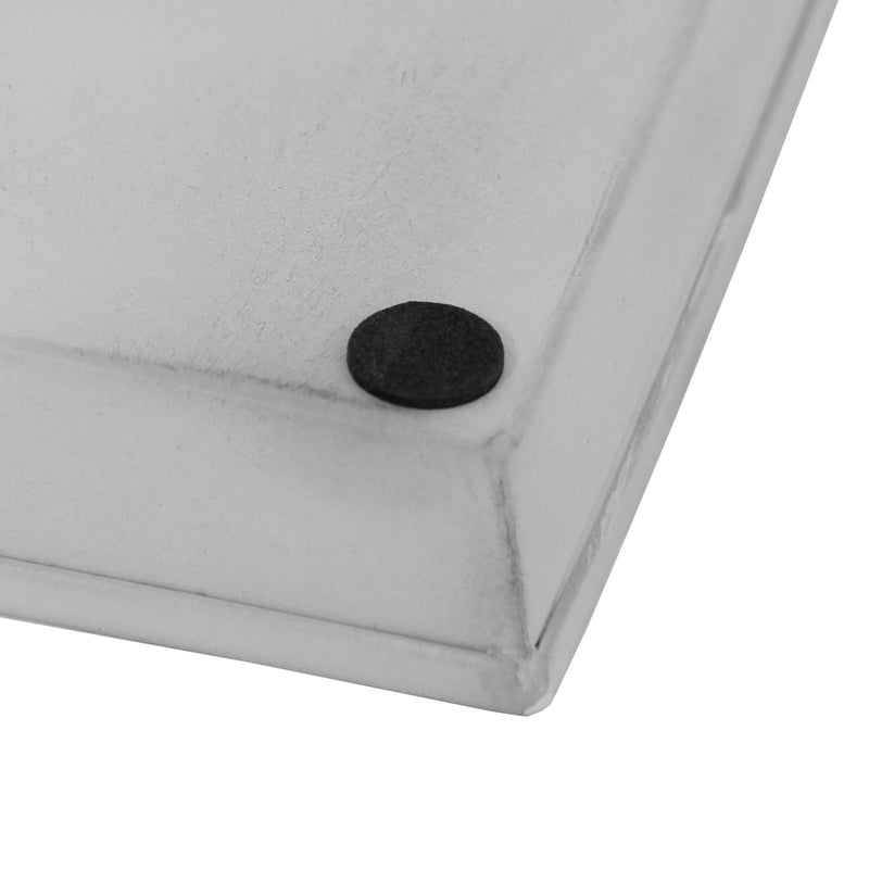 Achla Small Cape Cod White Flower Box Tray Pack of 2 | Galvanized Steel Planter Tray | Indoor & Outdoor Drip Protection | Model TR-C-08W-2