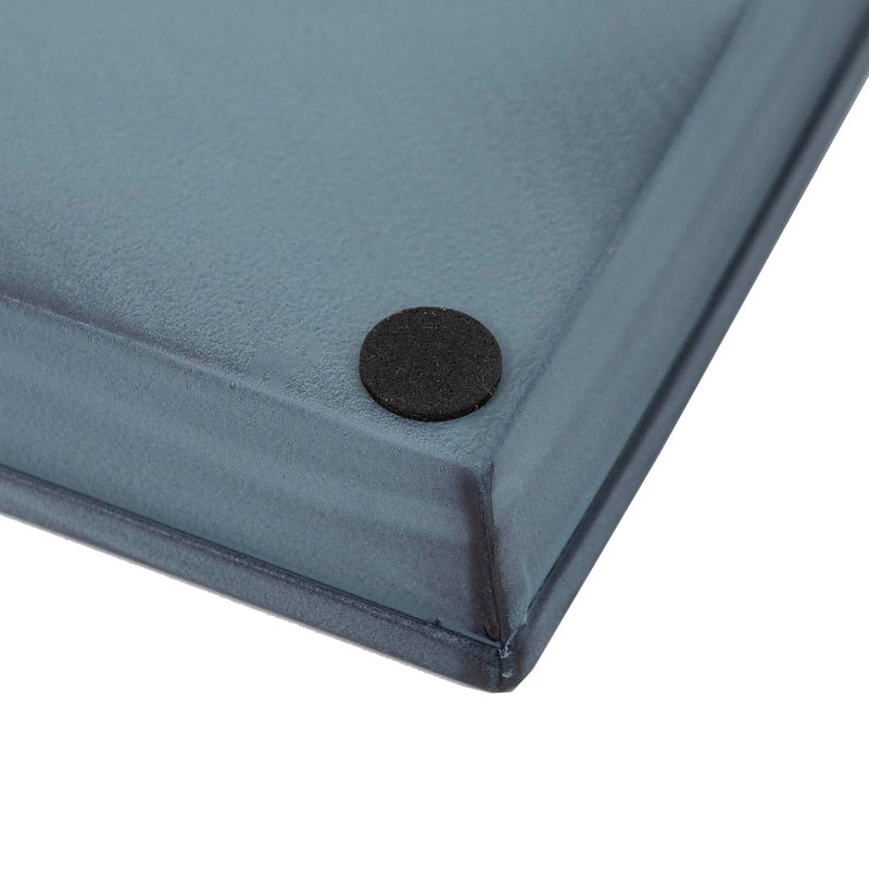 Achla Medium Nantucket Blue Flower Box Tray, Pack of 2 | Galvanized Steel Planter Tray | Indoor & Outdoor Plant Drip Tray | Model TR-C-20NB-2