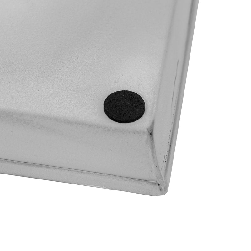 Achla Medium Cape Cod White Flower Box Tray, Pack of 2 | Galvanized Steel Planter Tray | Indoor & Outdoor Plant Drip Tray | Model TR-C-20W-2