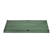 Achla Medium Green Flower Box Tray, Pack of 2 | Galvanized Steel Green Patina | Indoor Plant Drip Tray for Windowsills & Tabletops | Model TR-VFB-05-2
