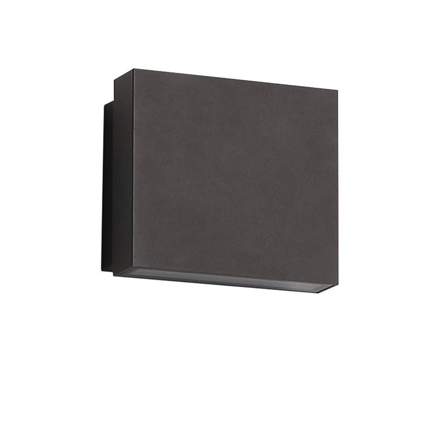 Avenue Outdoor 5" Sq. LED Up/Down Light Wall Sconce, Black