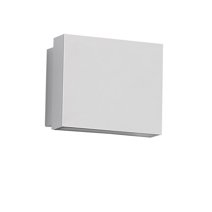 Avenue Outdoor 5" Sq. LED Up/Down Light Wall Sconce, White - AEAV10002-WHT