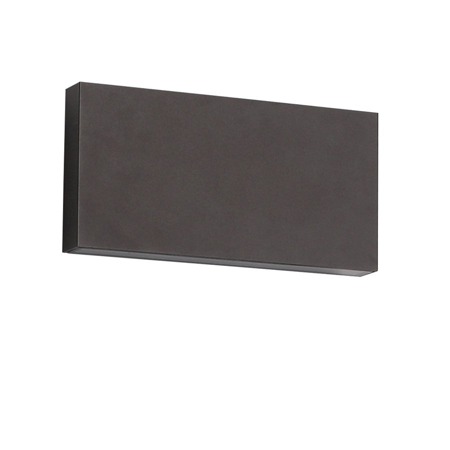 Avenue Outdoor 10"W Rectangular Up/Down Light Wall Sconce, Black