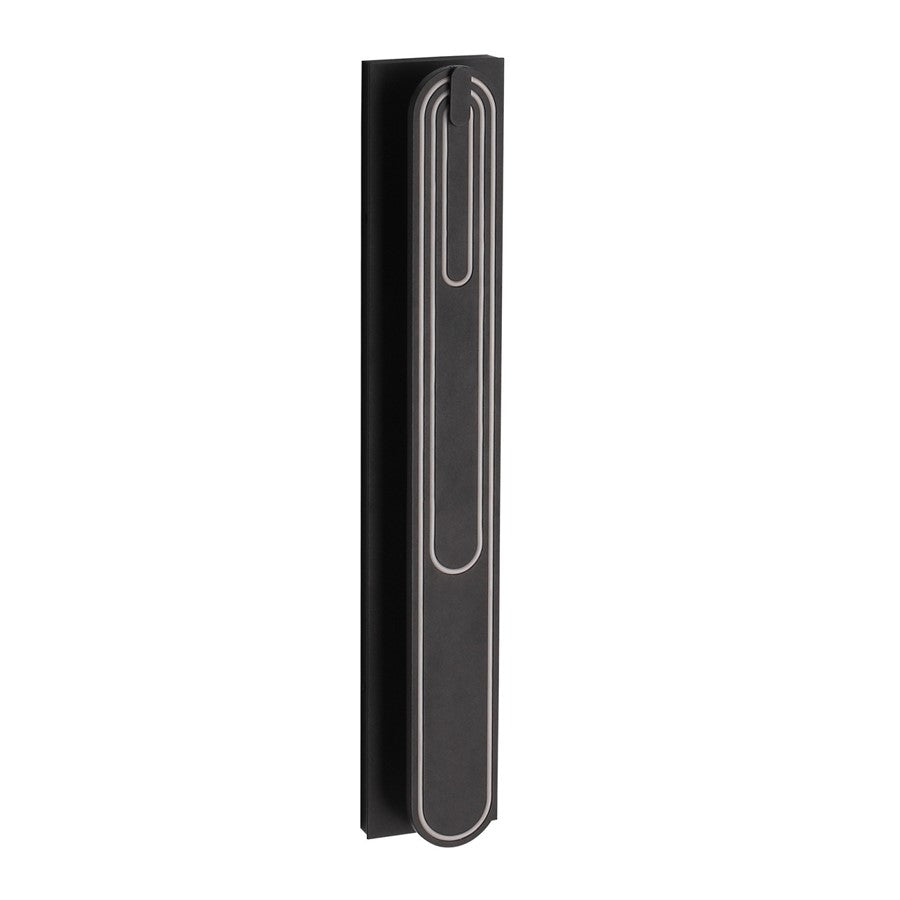 Avenue Lighting Outdoor 26"H 3-CCT LED Wall Sconce, Black