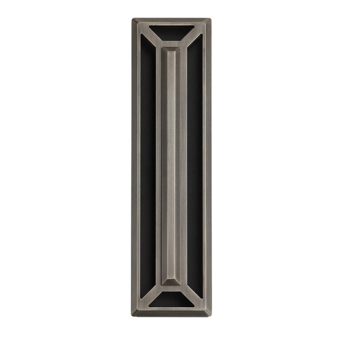 Avenue Outdoor 19"H 3-CCT LED Sconce, Black/Bronze Grid Cover