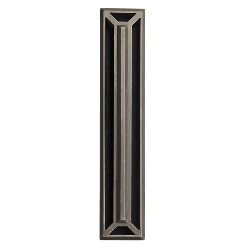 Avenue Outdoor 26"H 3-CCT LED Sconce, Black/Bronze Grid Cover