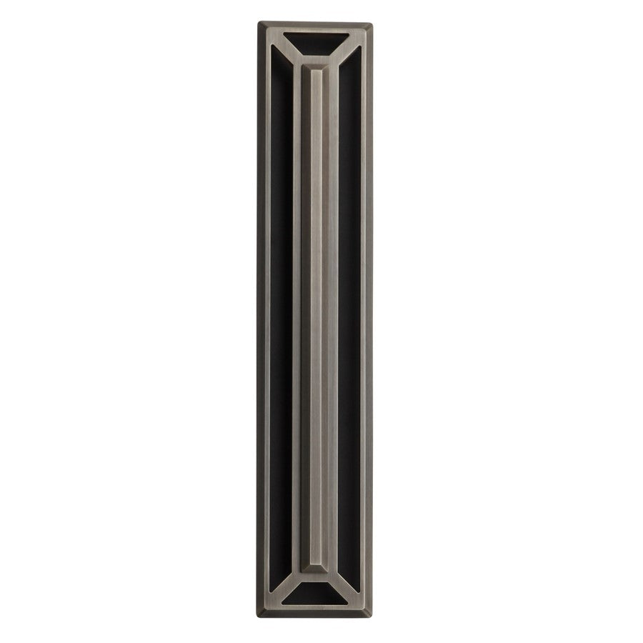 Avenue Outdoor 26"H 3-CCT LED Sconce, Black/Bronze Grid Cover
