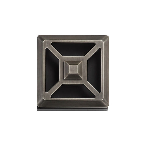 Avenue Outdoor 5"H Sq. 3-CCT LED Sconce, Black/Bronze Grid Cover - AEAV10016-ABB