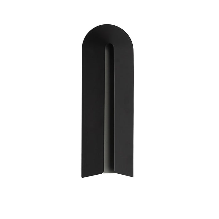 Avenue Outdoor 26"H Curved Top 3-CCT LED Wall Sconce, Black