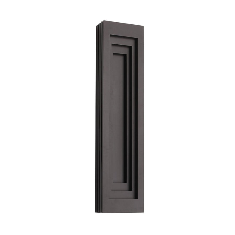 Avenue Outdoor 38"H 3-CCT LED Rectangular Wall Sconce, Bronze