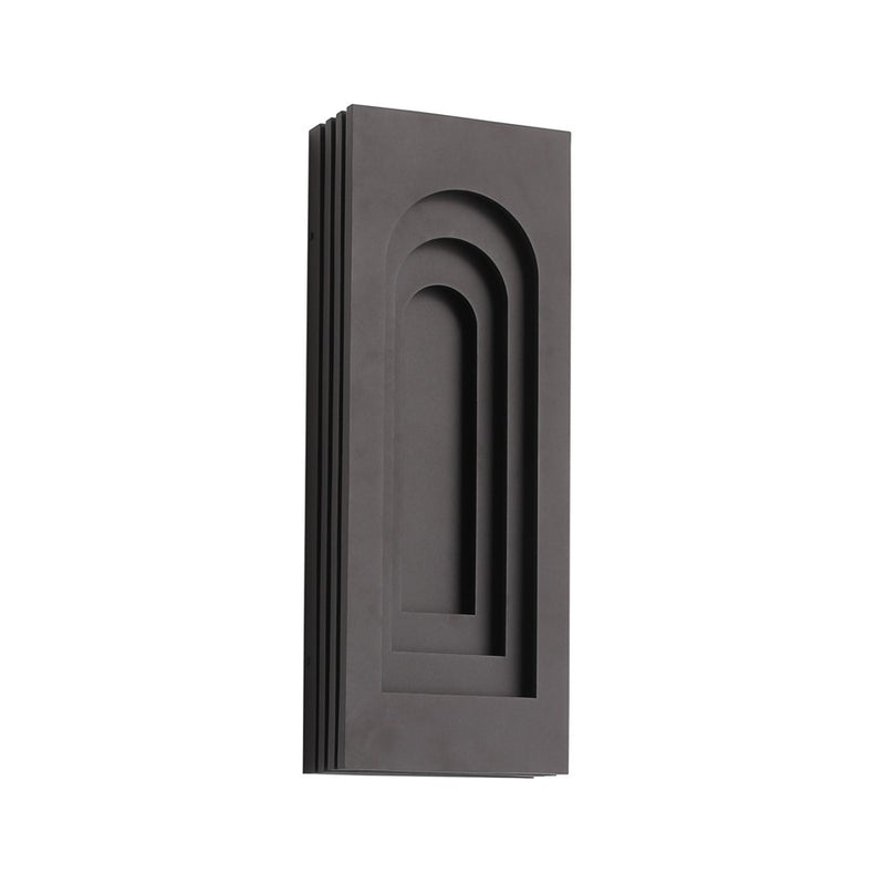 Avenue Outdoor 24"H 3-CCT LED Rectangular Curved Sconce, Bronze
