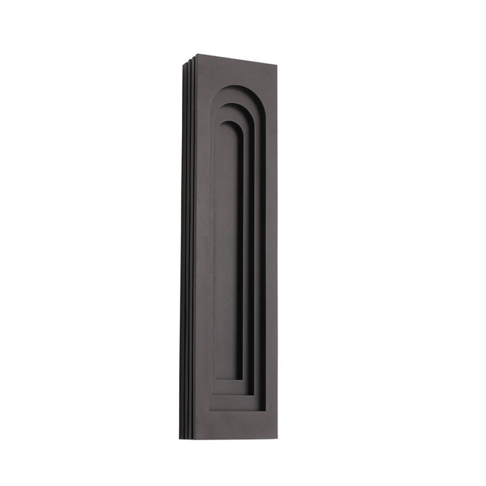 Avenue Outdoor 36"H 3-CCT LED Rectangular Curved Sconce, Bronze