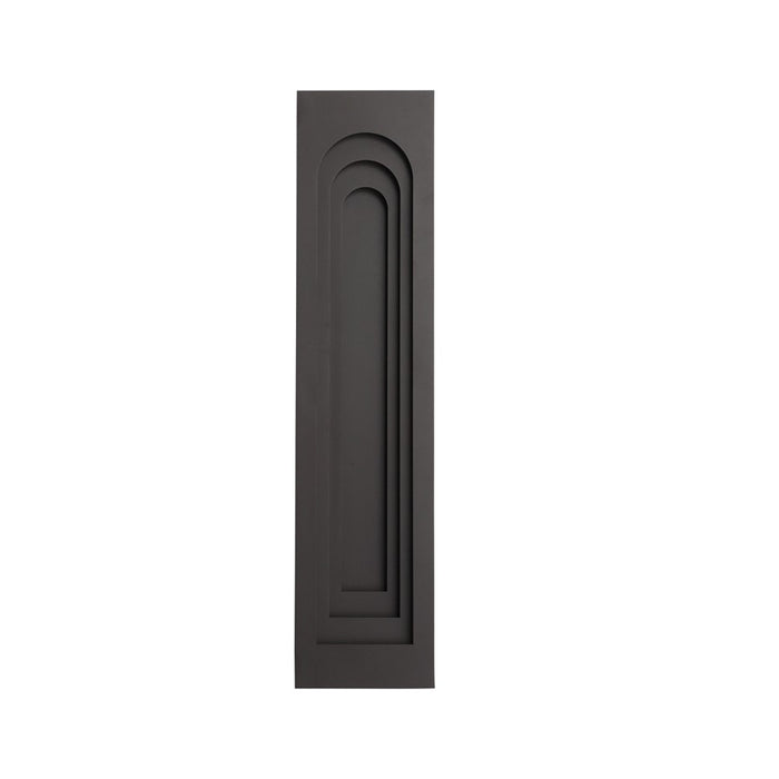Avenue Outdoor 36"H 3-CCT LED Rectangular Curved Sconce, Bronze