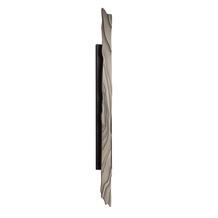 Avenue Outdoor 56"H LED Wall Sconce, Bronze/Faux Gold Woodgrain
