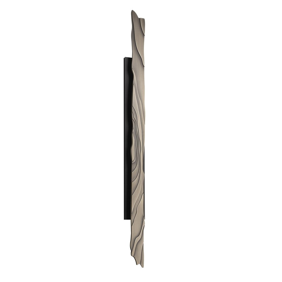 Avenue Outdoor 56"H LED Wall Sconce, Bronze/Faux Gold Woodgrain
