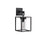 Avenue Lighting Outdoor 16"H Box Wall Sconce, Black/Clear Glass