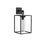 Avenue Lighting Outdoor 20"H Box Wall Sconce, Black/Clear Glass