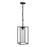 Avenue Outdoor 20"H Hanging Box Pendant, Black/Clear Glass