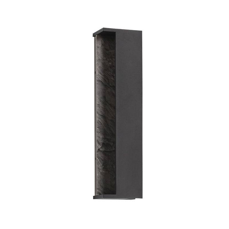 Avenue Outdoor 19"H Open Side LED Wall Sconce, Bronze/Grey