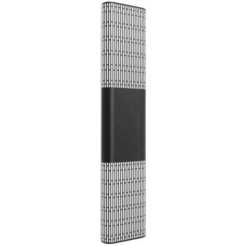 Avenue Lighting Avenue Outdoor 36in 1-Light Wall Sconce | Modern Matte Black and Clear Acrylic | Outdoor Entryway & Porch | Model AV2336-BLK