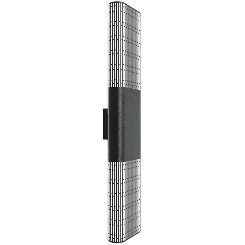 Avenue Lighting Avenue Outdoor LED 36" Sconce, Black/Geometric