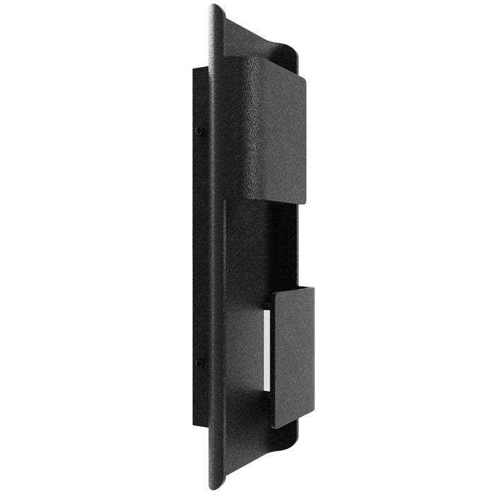 Avenue Lighting Avenue Outdoor LED 18" Outdoor Sconce, Grid Black
