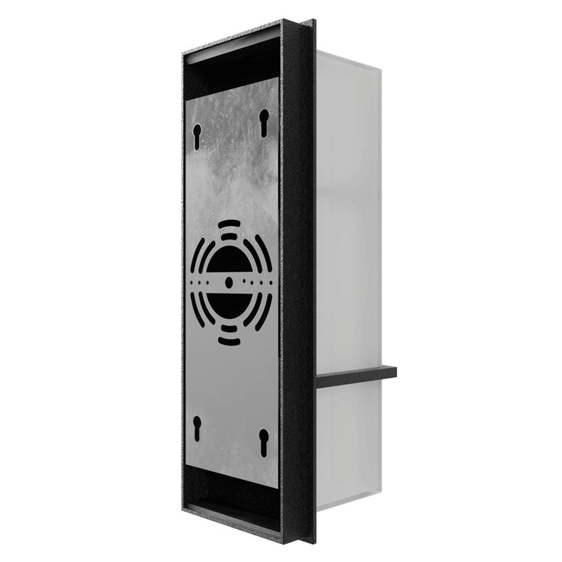 Avenue Lighting Avenue Outdoor 18in LED Wall Sconce | Modern Curved Geo Black Aluminum | Entryway & Patio | 6 x 4 x 18 in | Model AV2618-BLK