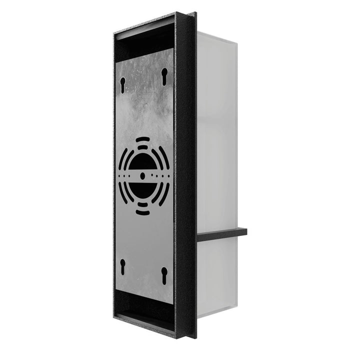 Avenue Lighting Avenue Outdoor LED 18" Sconce, Curved Geo Black