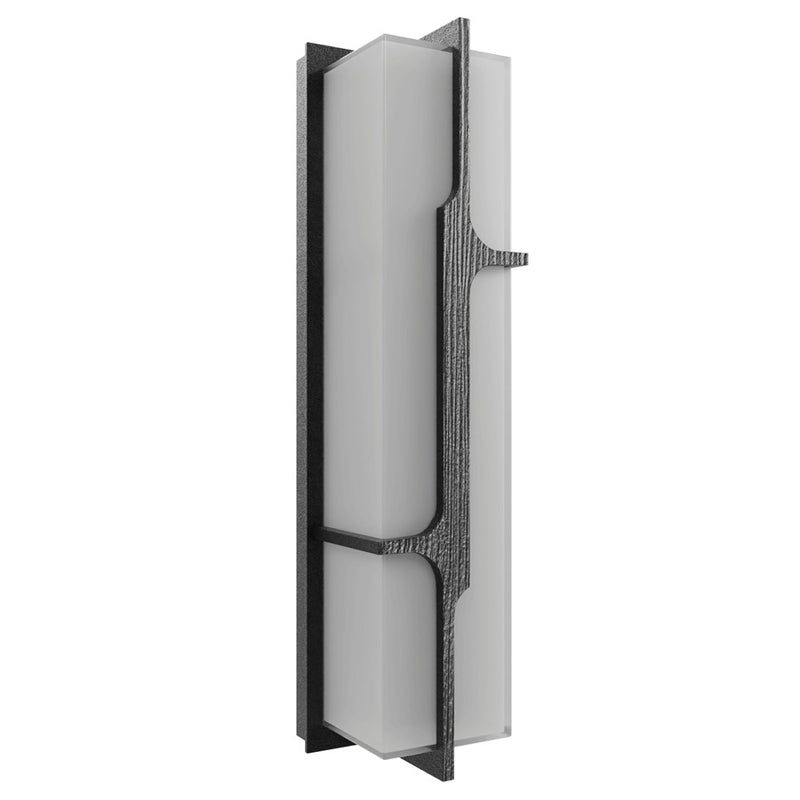 Avenue Lighting Avenue Outdoor LED 24" Sconce, Curved Geo Black