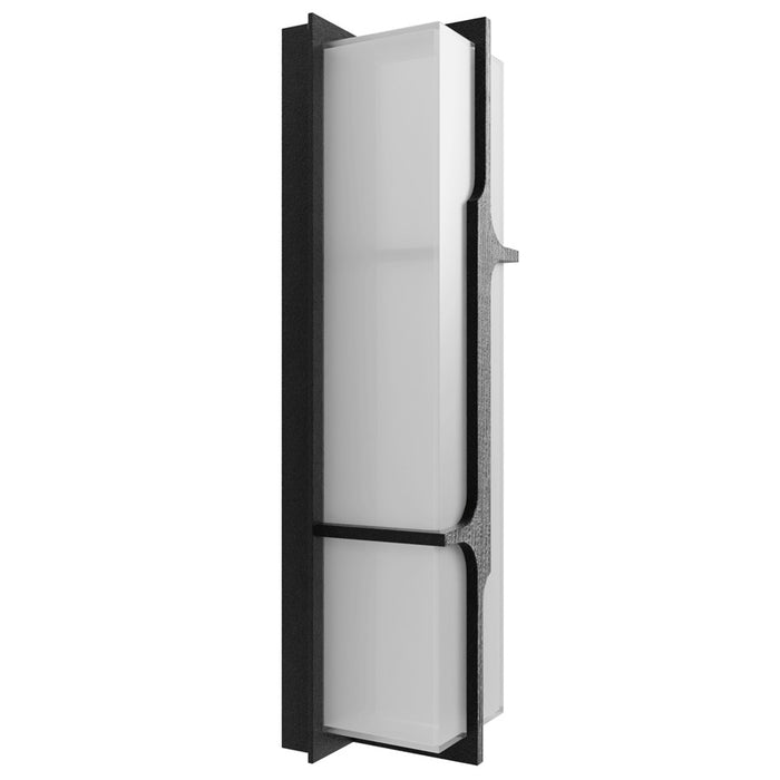 Avenue Lighting Avenue Outdoor LED 24" Sconce, Curved Geo Black