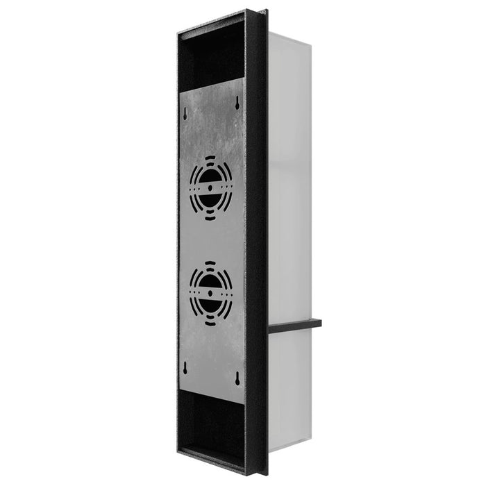 Avenue Lighting Avenue Outdoor LED 24" Sconce, Curved Geo Black