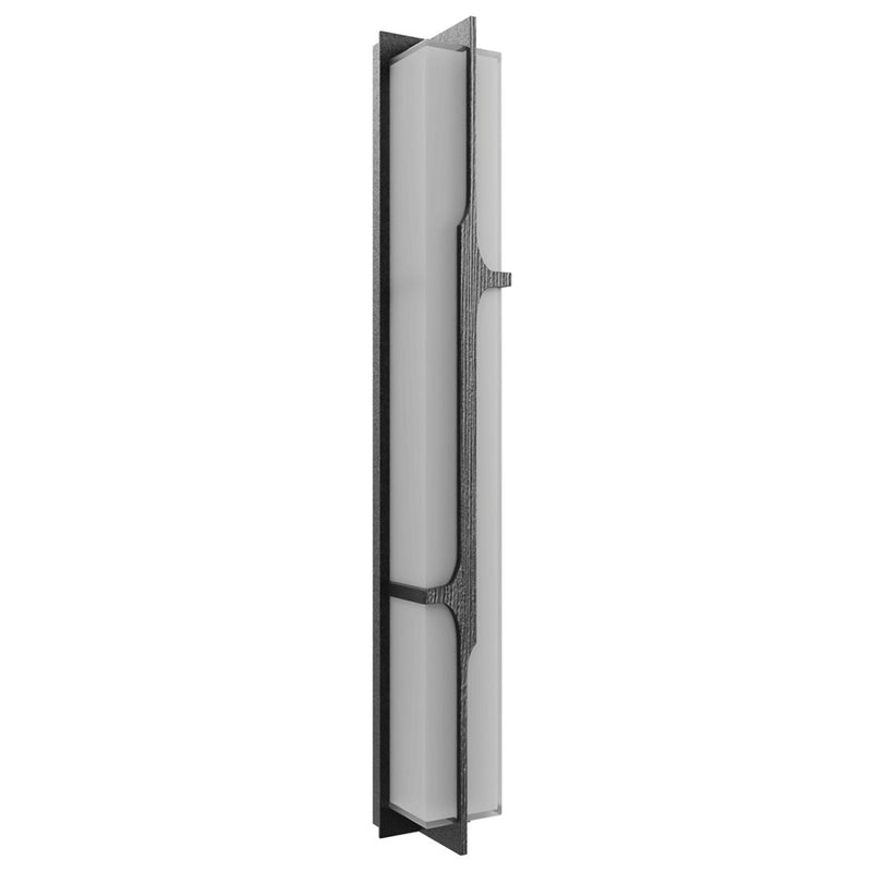 Avenue Lighting Avenue Outdoor 36in LED Wall Sconce | Modern Curved Geo Black Aluminum | Entryway & Patio | 6 x 4 x 36 in | Model AV2636-BLK