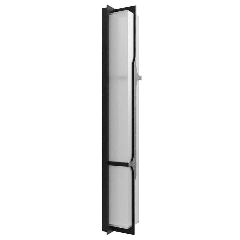 Avenue Lighting Avenue Outdoor LED 36" Sconce, Curved Geo Black