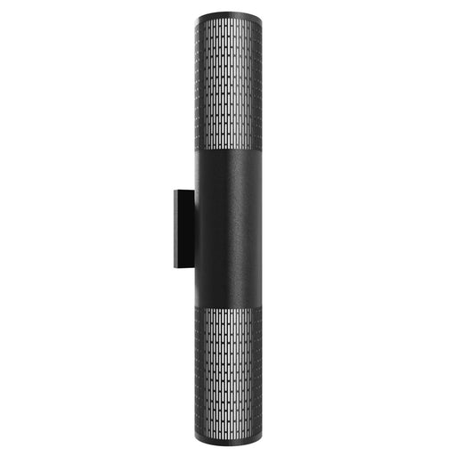 Avenue Lighting LED 24" Cylindrical Sconce, Grid Black - AV2824-BLK