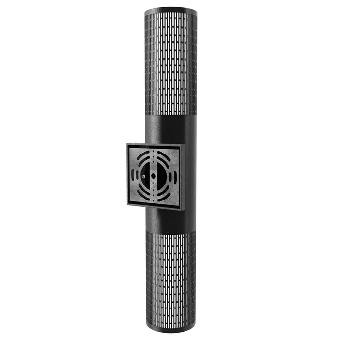 Avenue Lighting LED 24" Cylindrical Sconce, Grid Black