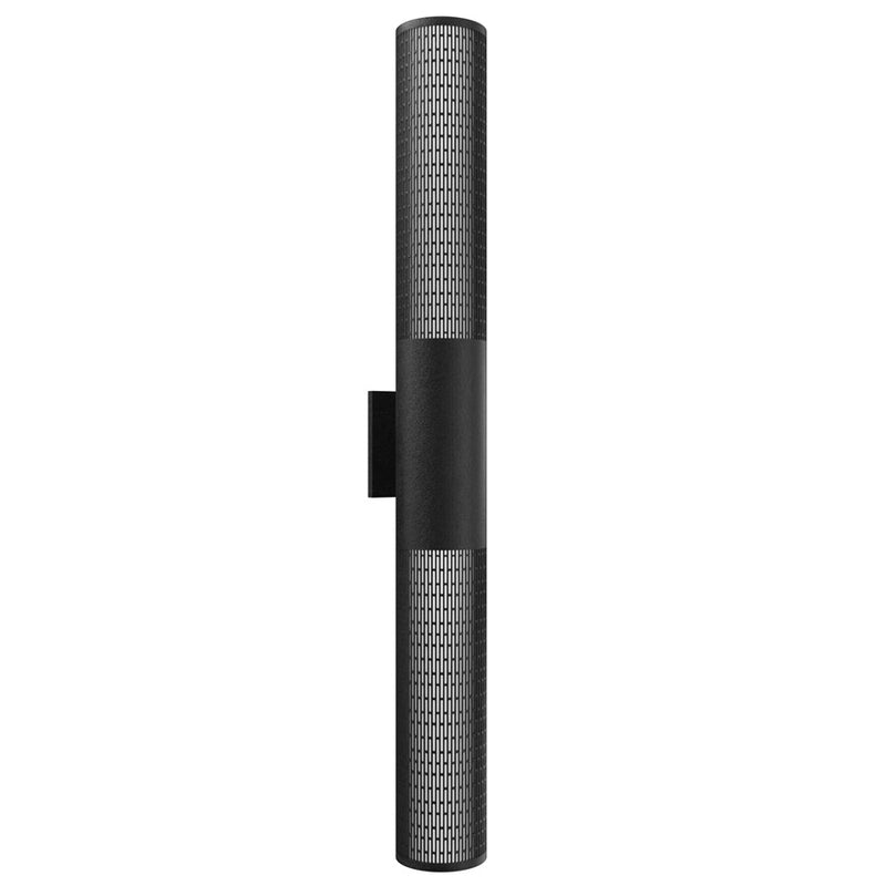 Avenue Lighting LED 36" Cylindrical Sconce, Grid Black