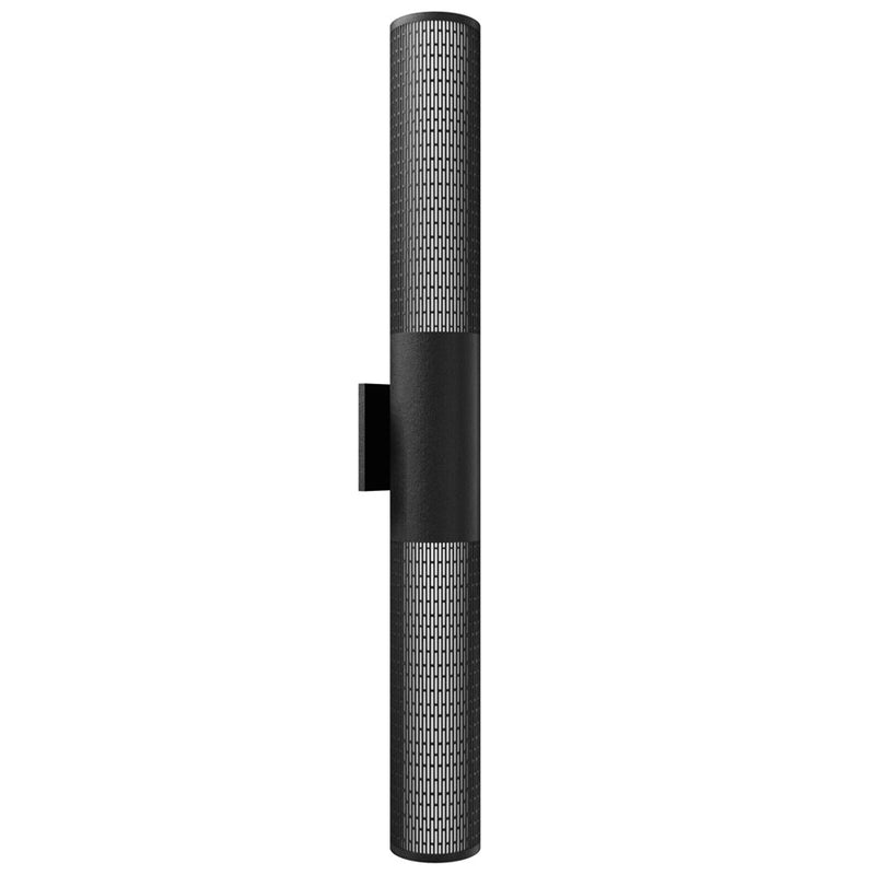 Avenue Lighting LED 36" Cylindrical Sconce, Grid Black
