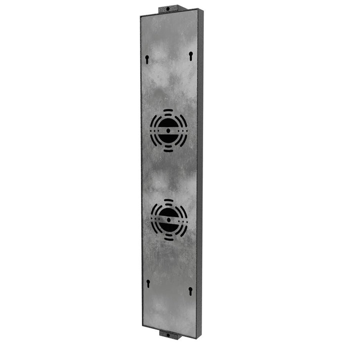 Avenue Avenue Outdoor LED 24" Rectangular Sconce, Black/LED Panel