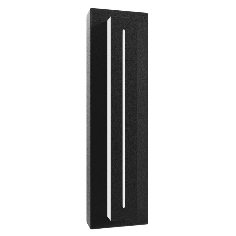 Avenue Avenue Outdoor 18in 1-Light LED Sconce | Modern Black Aluminum | Outdoor Wall Light | 5 x 3 x 18 in | Model AV3218-BLK