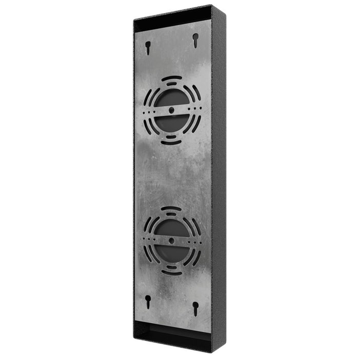 Avenue LED 18" Rectangular Sconce, Black/Raised LED Panel