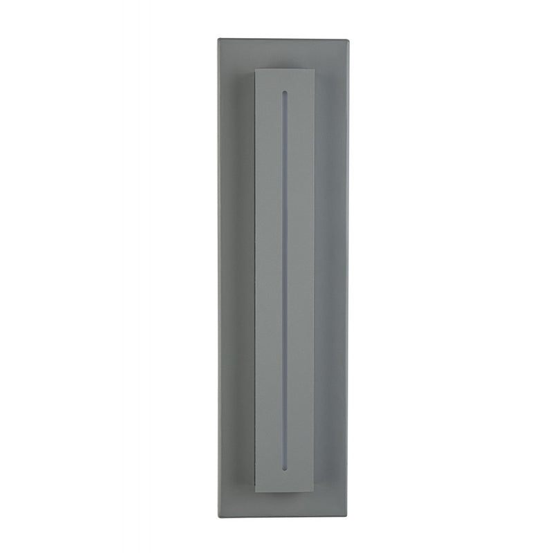 Avenue LED 18" Rectangular Sconce, Silver/Raised LED Panel