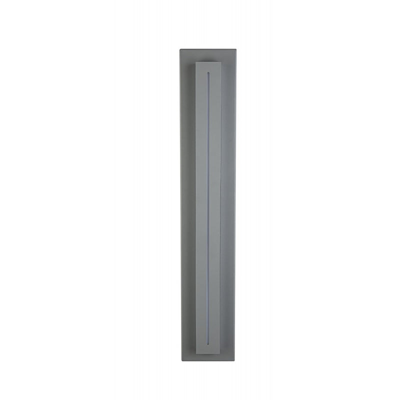 Avenue Avenue Outdoor 28in 1-Light LED Sconce | Modern Silver Aluminum | Outdoor Wall Light | 5 x 3 x 28 in | Model AV3228-SLV
