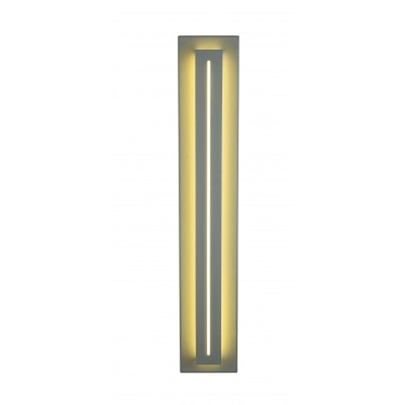 Avenue Avenue Outdoor 28in 1-Light LED Sconce | Modern Silver Aluminum | Outdoor Wall Light | 5 x 3 x 28 in | Model AV3228-SLV