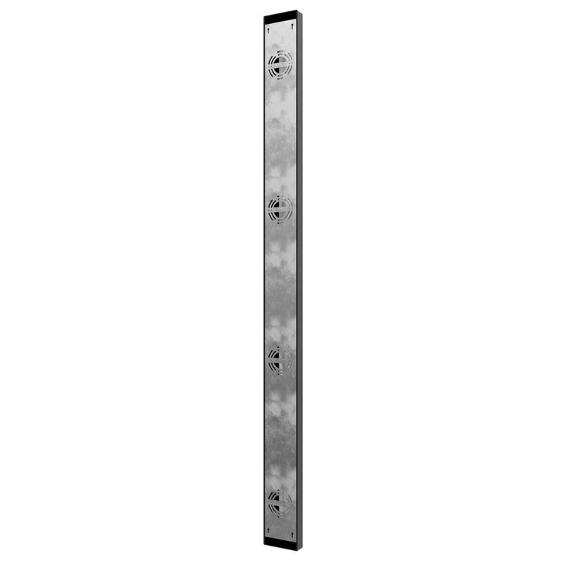 Avenue LED 68" Rectangular Sconce, Black/Raised LED Panel