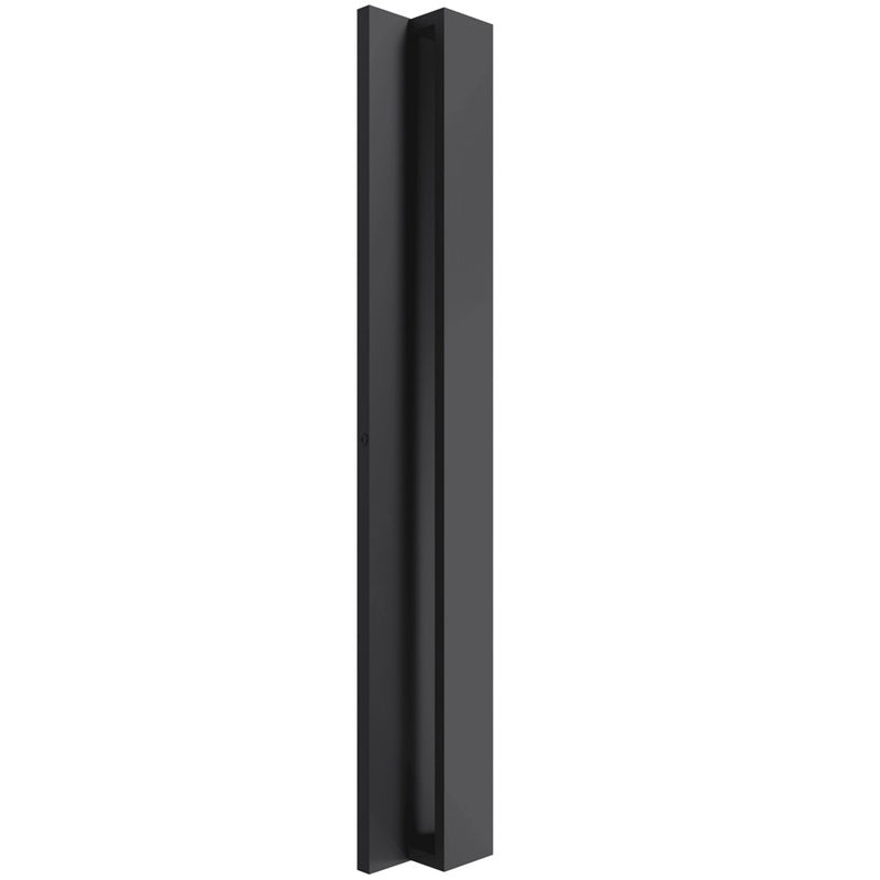 Avenue Lighting Avenue Outdoor 16in 1-Light LED Wall Sconce | Modern Matte Black Aluminum | Entryway & Covered Patio | Model AV4916-BK-5CCT