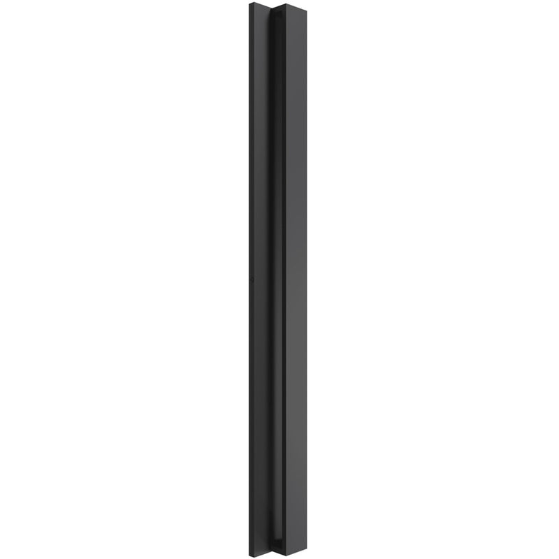 Avenue Lighting Avenue Outdoor 24in 1-Light LED Wall Sconce | Modern Matte Black Aluminum | Entryway & Covered Patio | Model AV4924-BK-5CCT