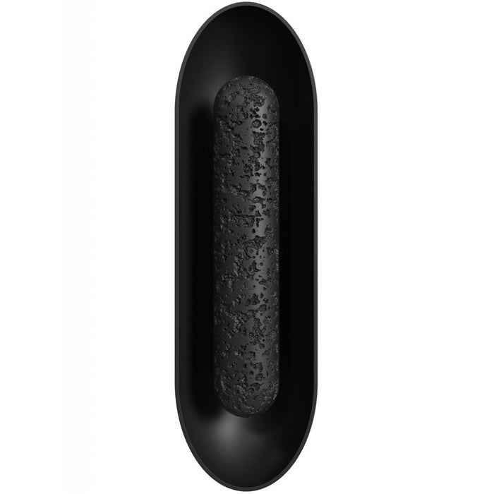 Avenue Outdoor 24"H/7"L LED Wall Sconce, Black Natural Stone