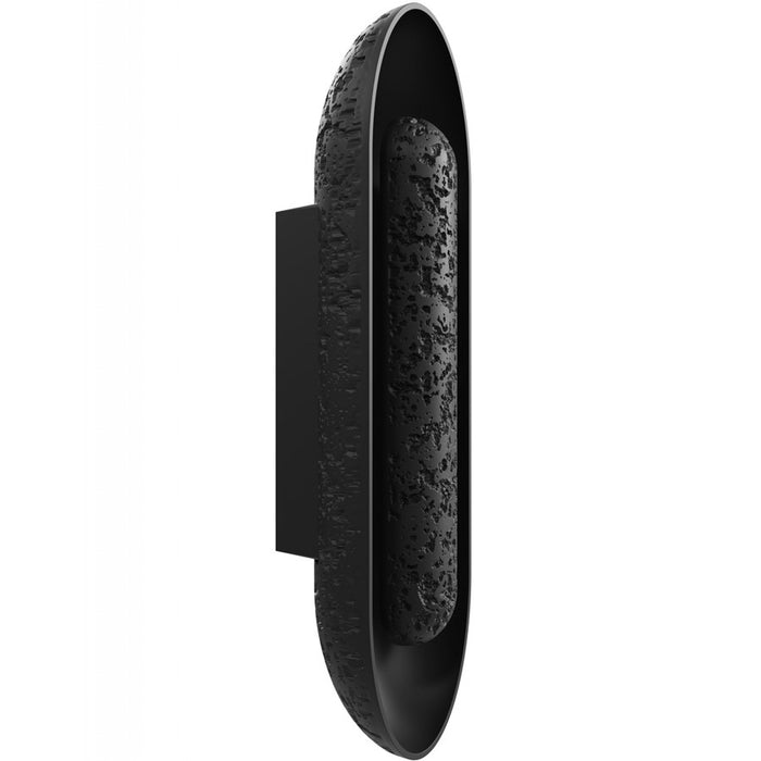 Avenue Outdoor 24"H/7"L LED Wall Sconce, Black Natural Stone