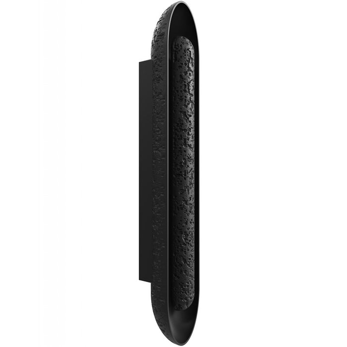 Avenue Outdoor 36"H/7"L LED Wall Sconce, Black Natural Stone