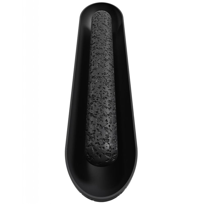 Avenue Outdoor 36"H/7"L LED Wall Sconce, Black Natural Stone